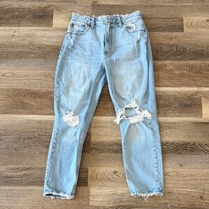 Abercrombie & Fitch High Rise Mom Jeans Curve Love